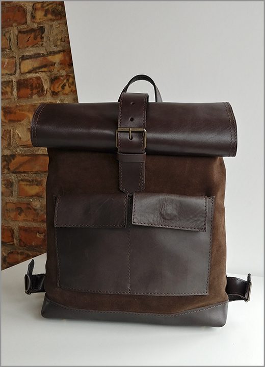 "DAIVA ART" GENUINE LEATHER BACKPACK MOD-KUMOD-189