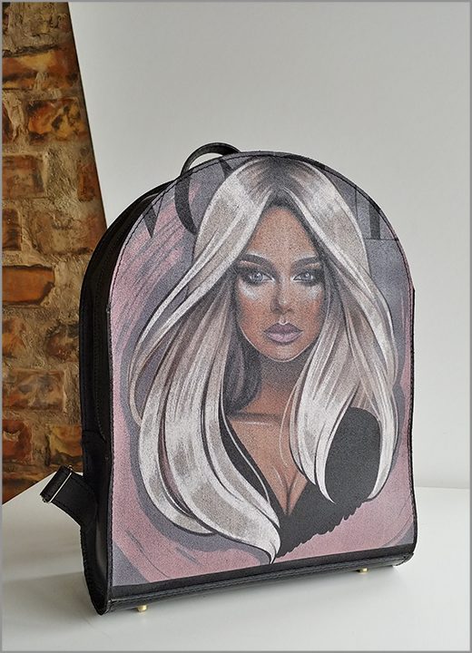 "DAIVA ART" GENUINE LEATHER BACKPACK MOD-KUMOD181SP8