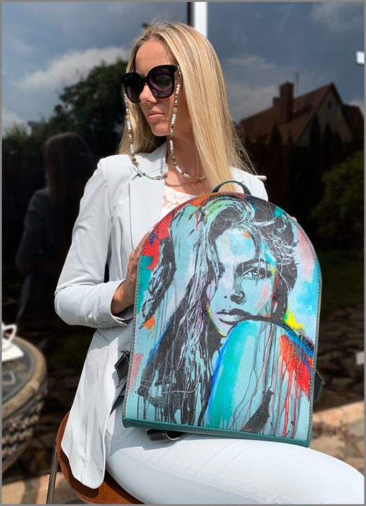 "DAIVA ART" GENUINE LEATHER BACKPACK MOD-KUMOD181SP7