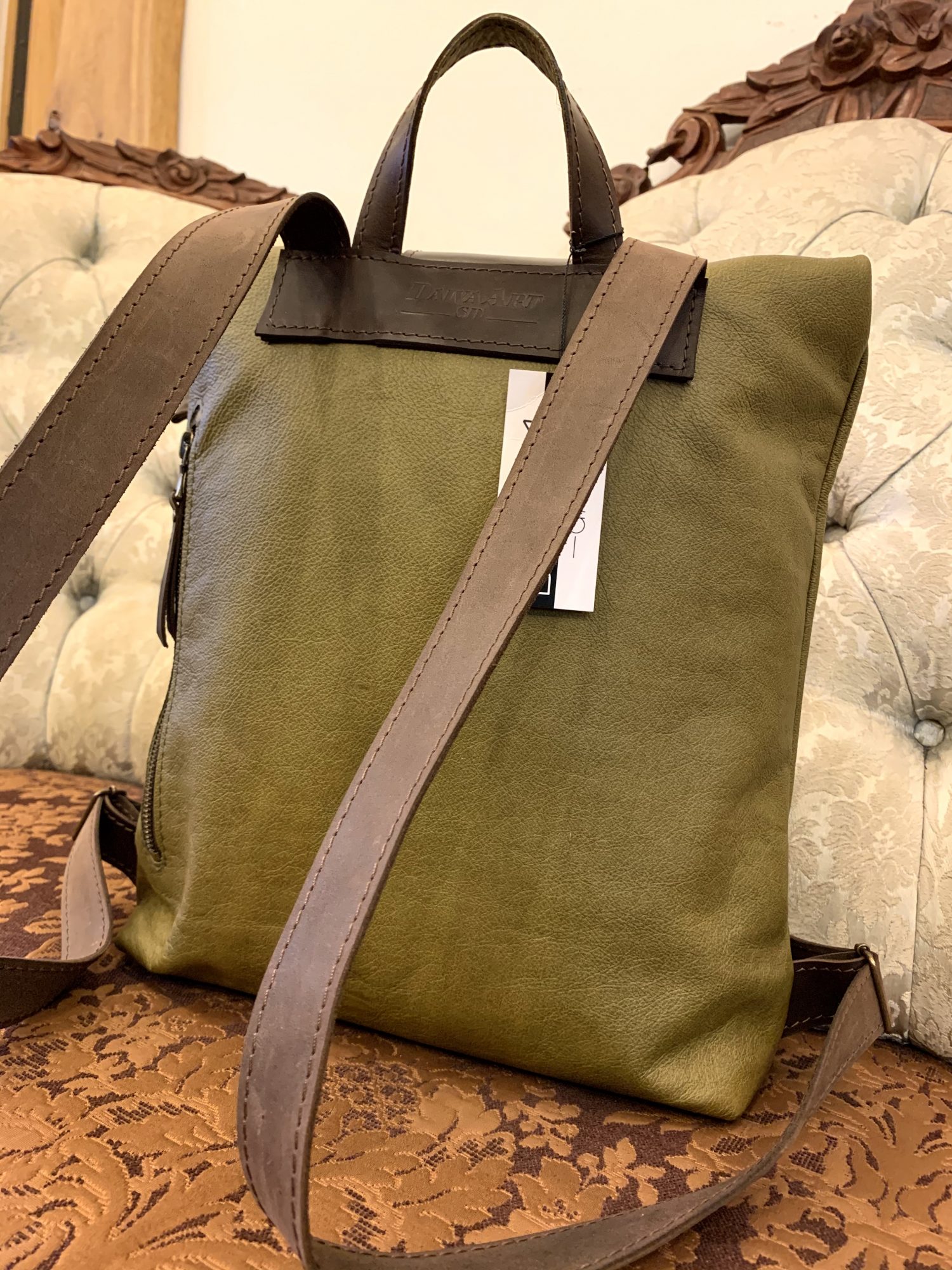 DAIVA ART Genuine Leather Backpack MOD-K219 - Image 4