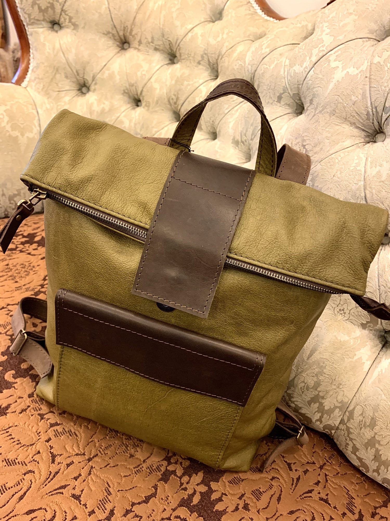 DAIVA ART Genuine Leather Backpack MOD-K219 - Image 6