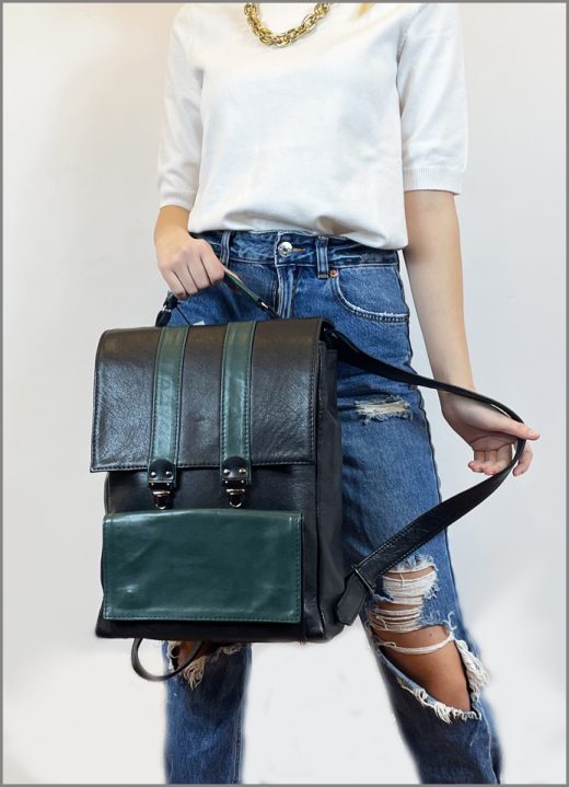 Daiva Art genuine leather backpack / handbag Beata Kumod-mod.313