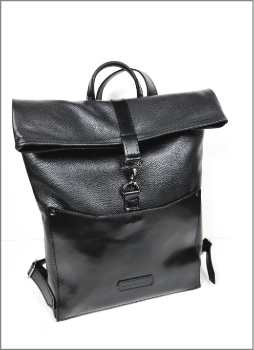 Daiva Art - Odinė kuprinė '' NATA ''   UNISEX  359  spalvos - Juoda